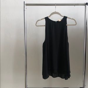 Rebecca Taylor 100% silk black blouse